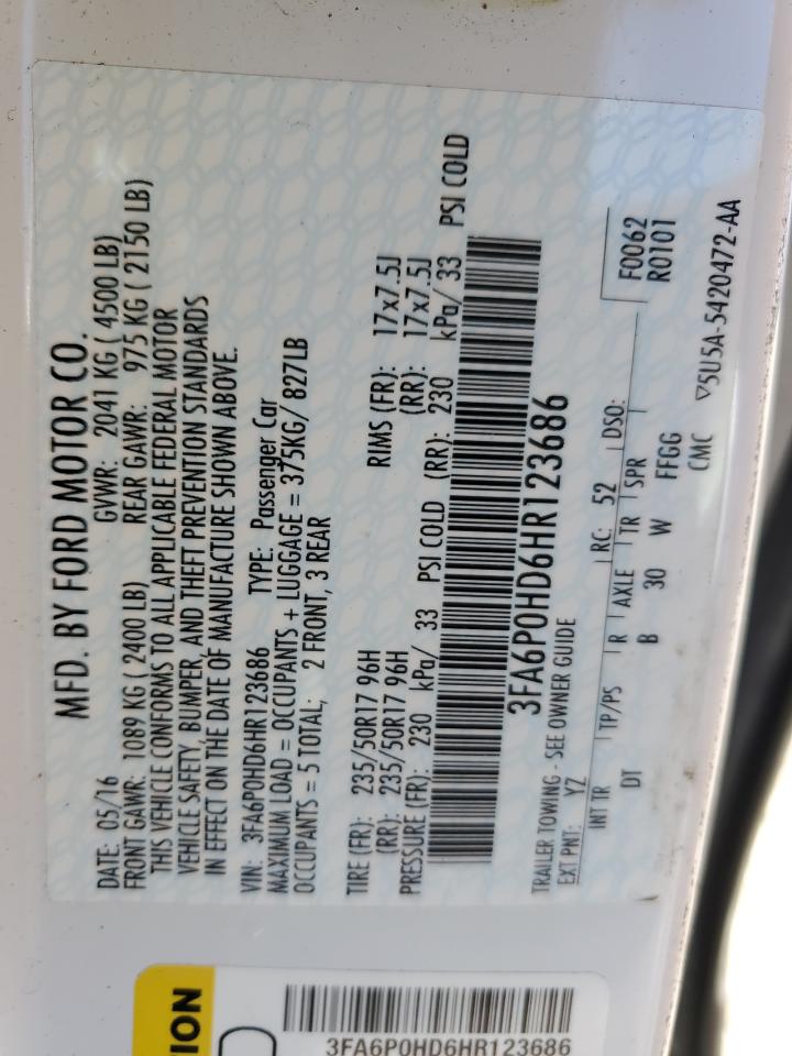 2017 Ford Fusion - Image 12