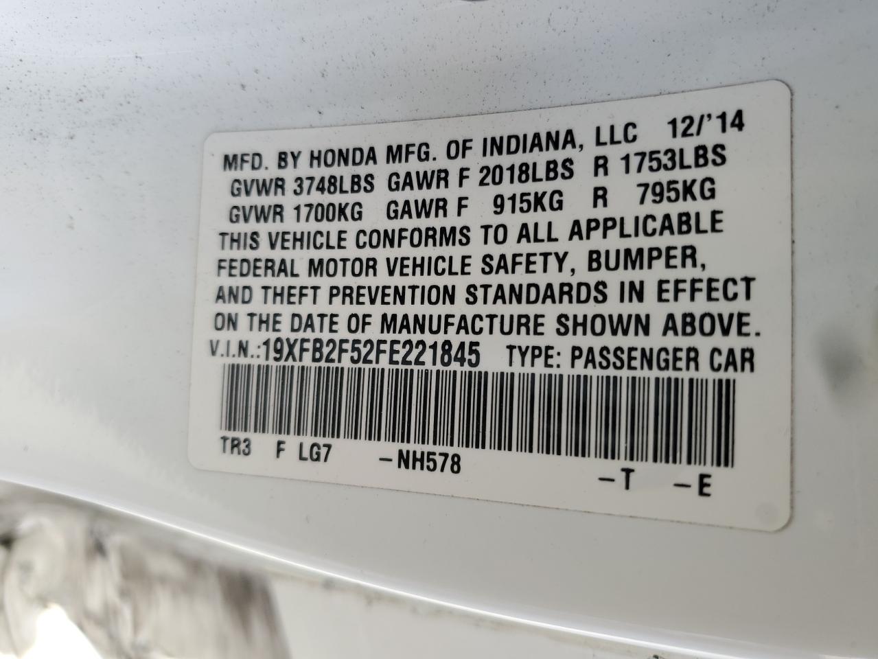 2015 Honda Civic - Image 12