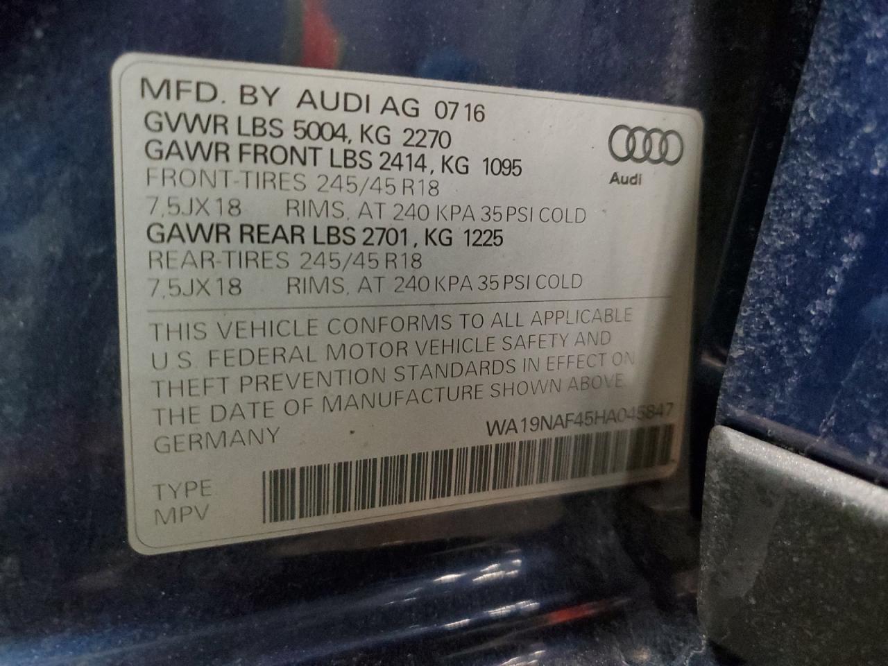 2017 Audi A4 - Image 13