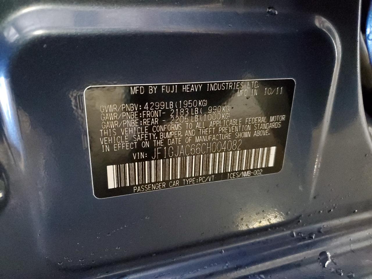 2012 Subaru Impreza - Image 14