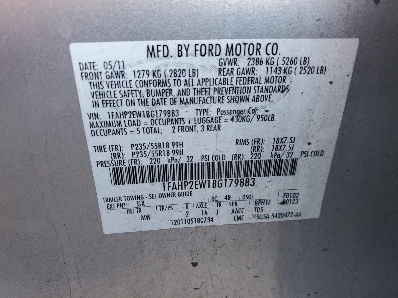 2011 Ford Taurus - Image 12