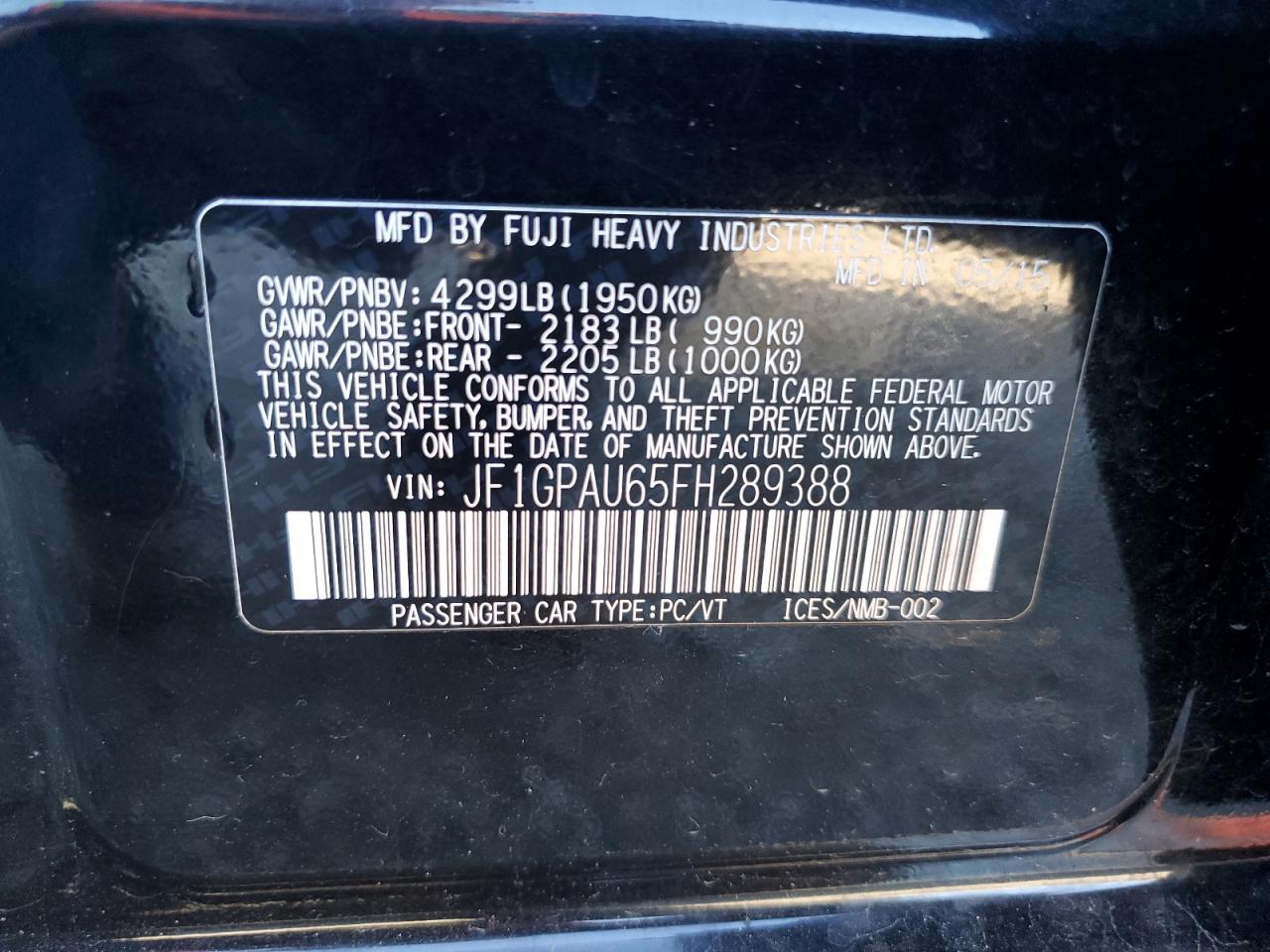 2015 Subaru Impreza - Image 12