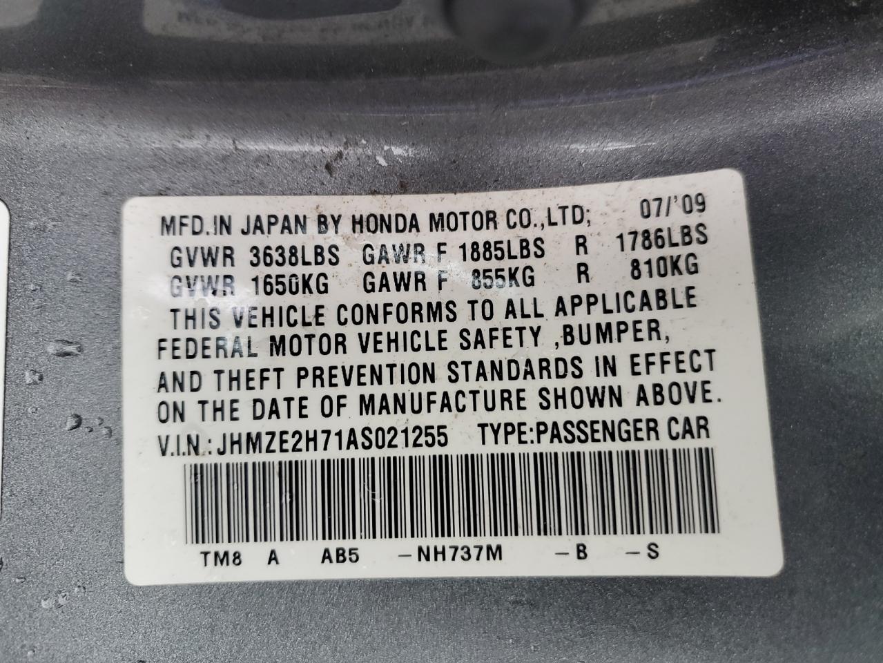 2010 Honda Insight - Image 12