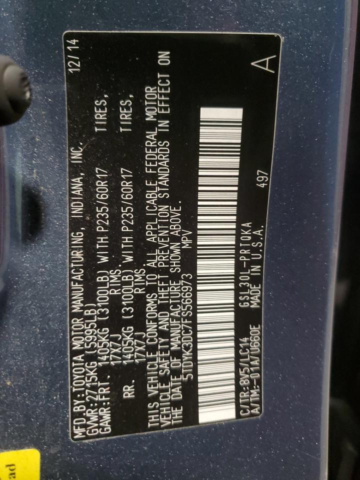 2015 Toyota Sienna - Image 13