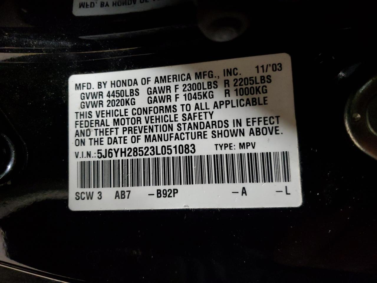 2003 Honda Element - Image 13