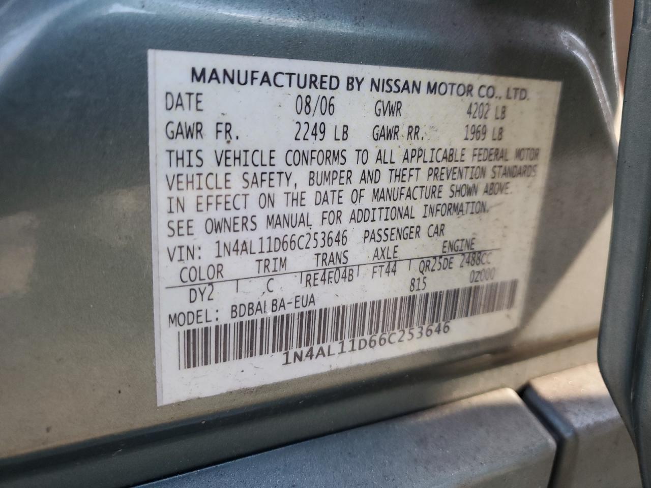 2006 Nissan Altima - Image 15