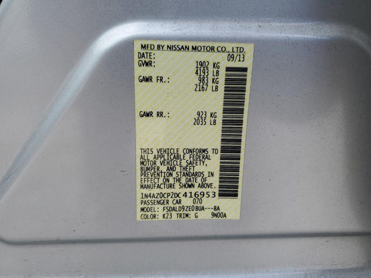 2013 Nissan Leaf - Image 15