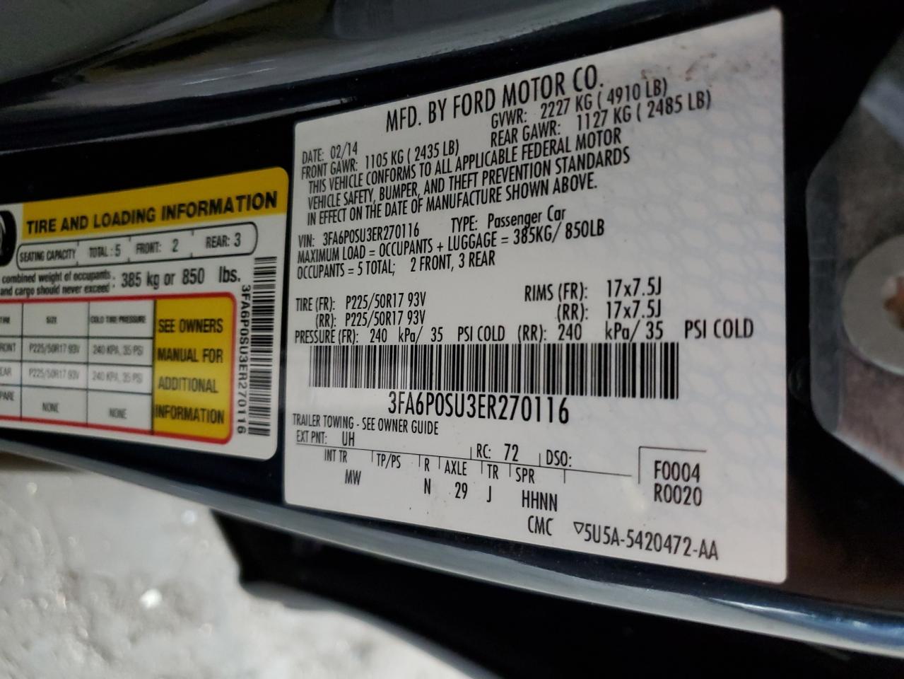 2014 Ford Fusion - Image 12