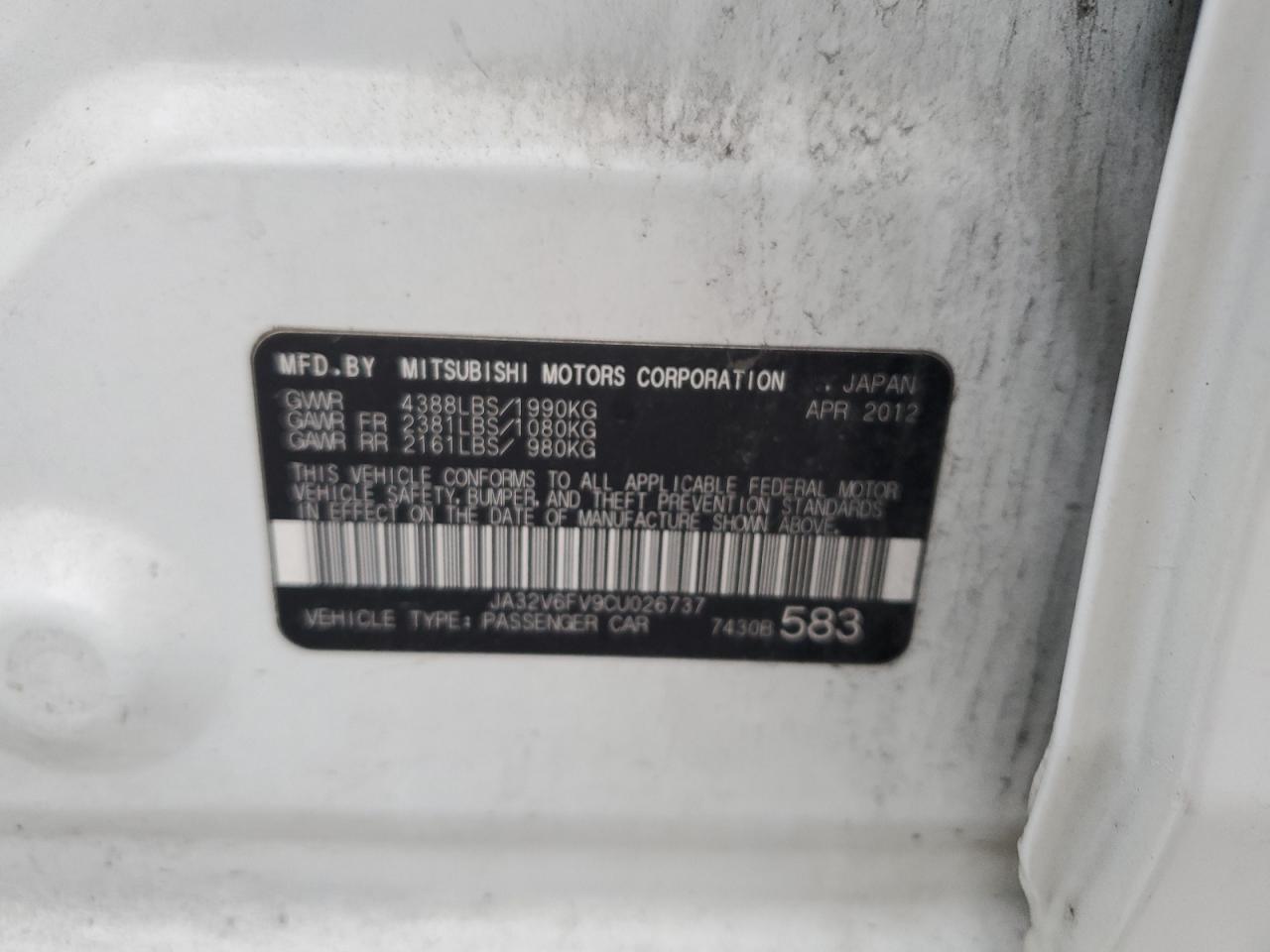 2012 Mitsubishi Lancer - Image 12
