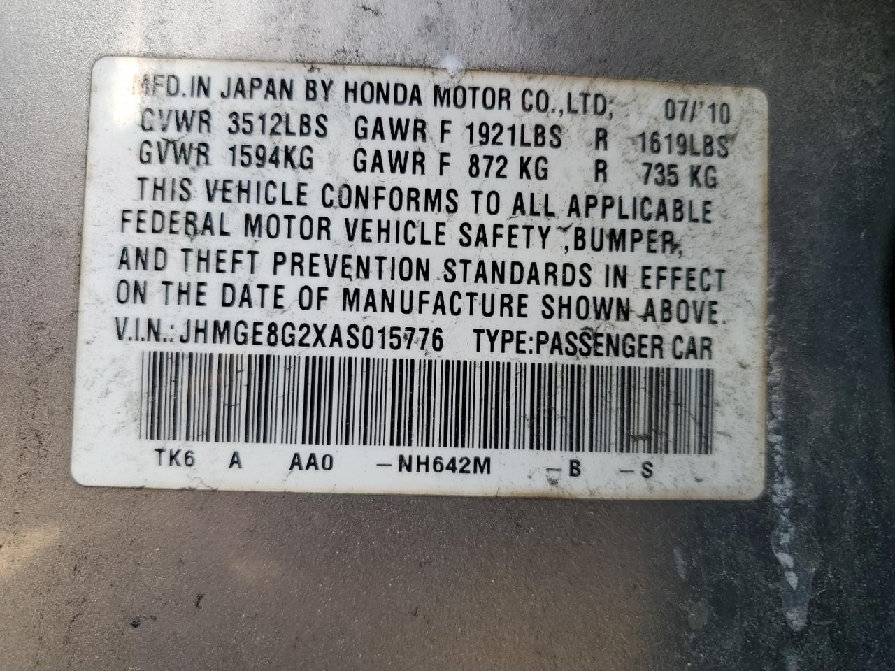 2010 Honda Fit - Image 14
