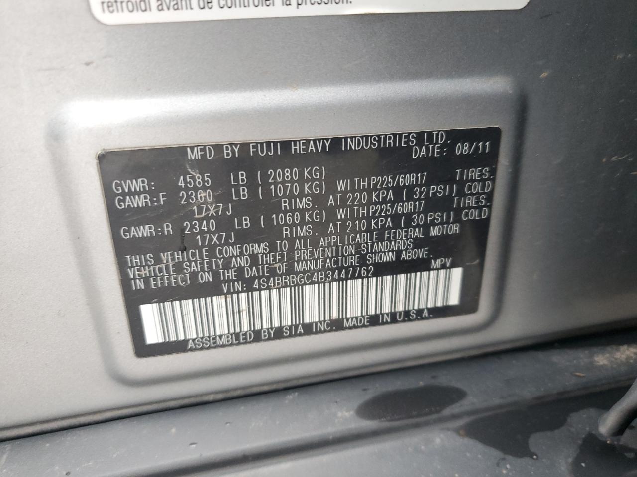 2011 Subaru Outback - Image 14