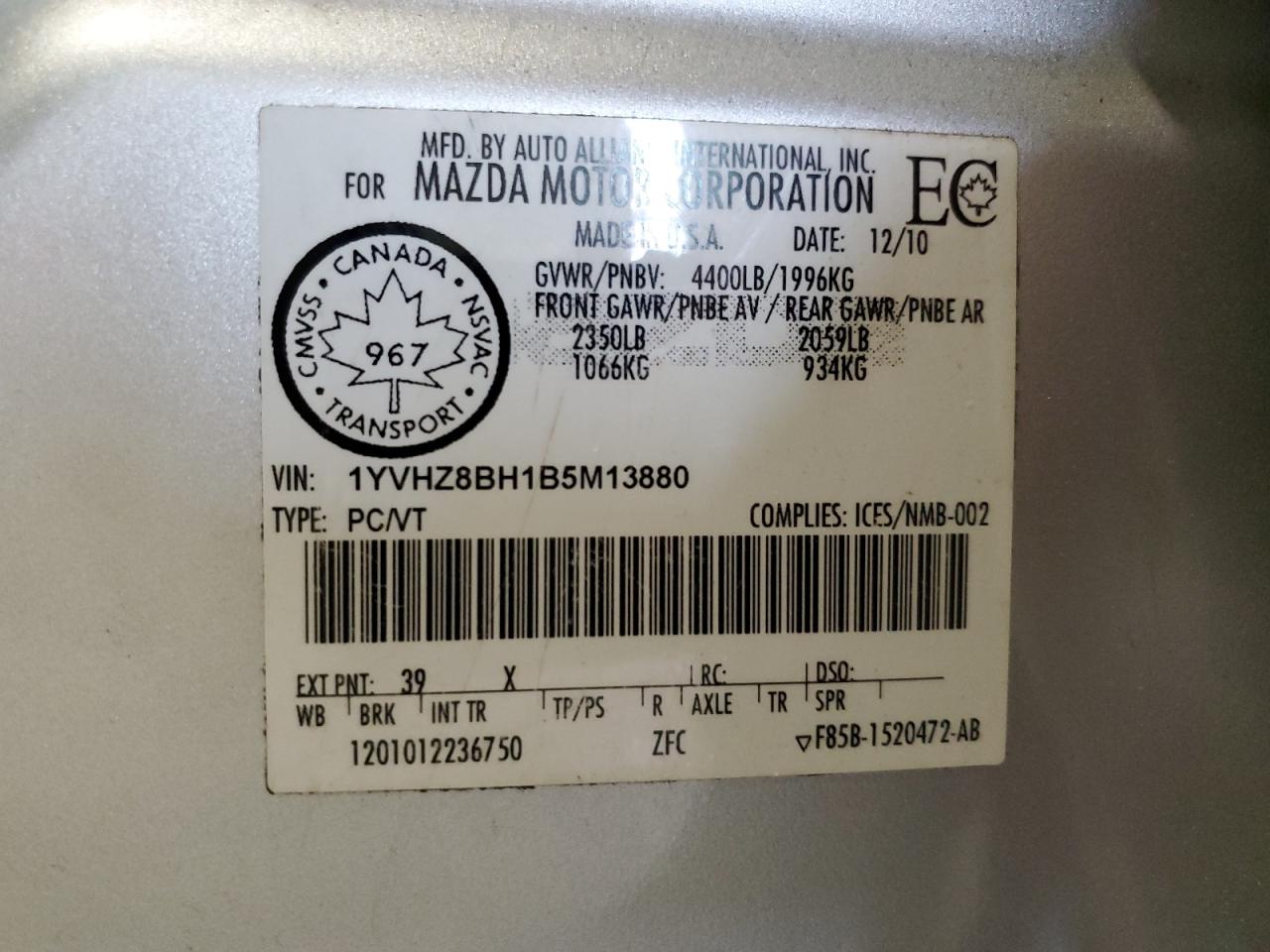 2011 Mazda 6 - Image 12