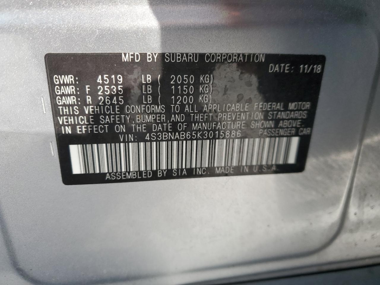2019 Subaru Legacy - Image 13