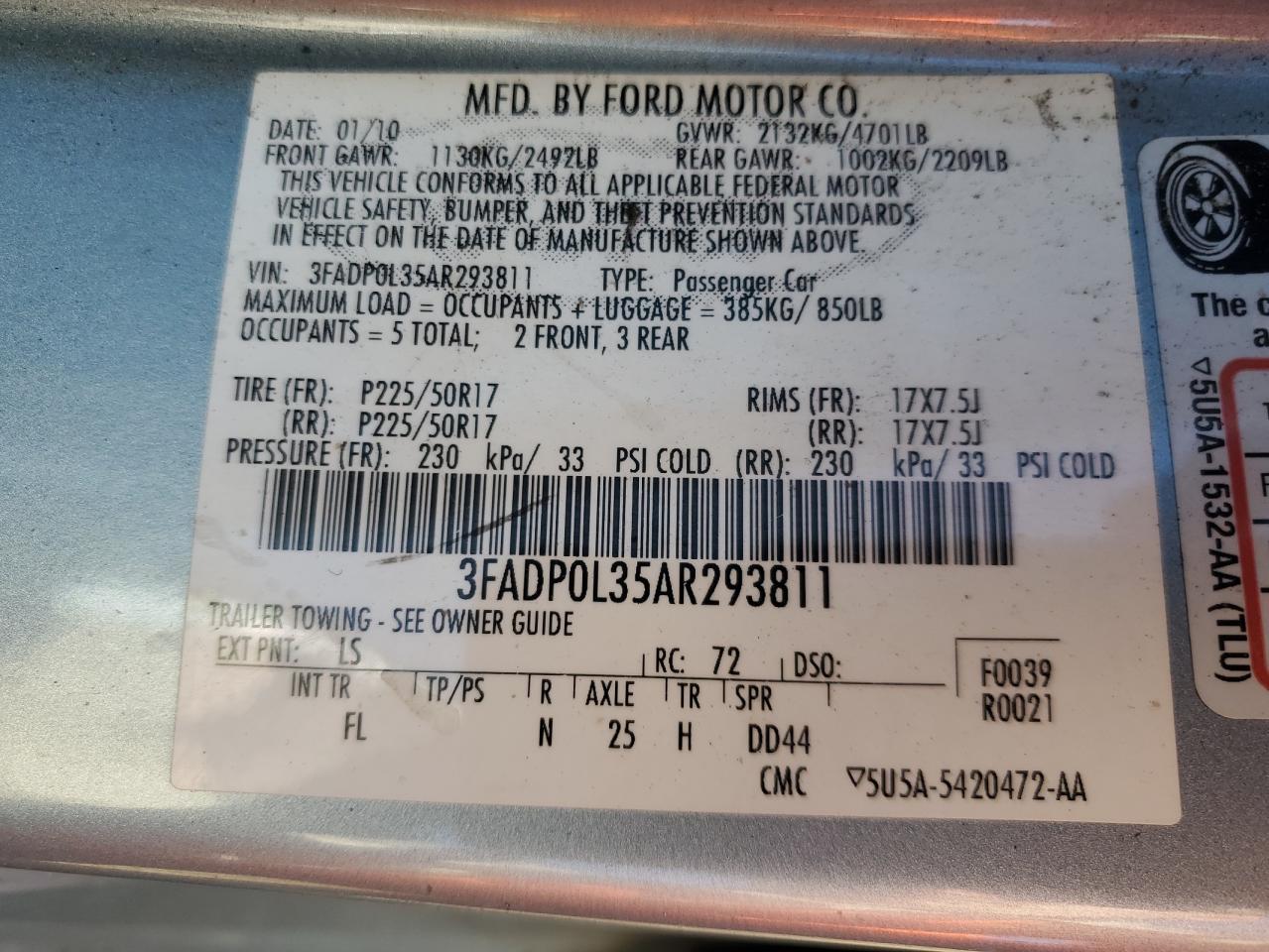 2010 Ford Fusion - Image 12