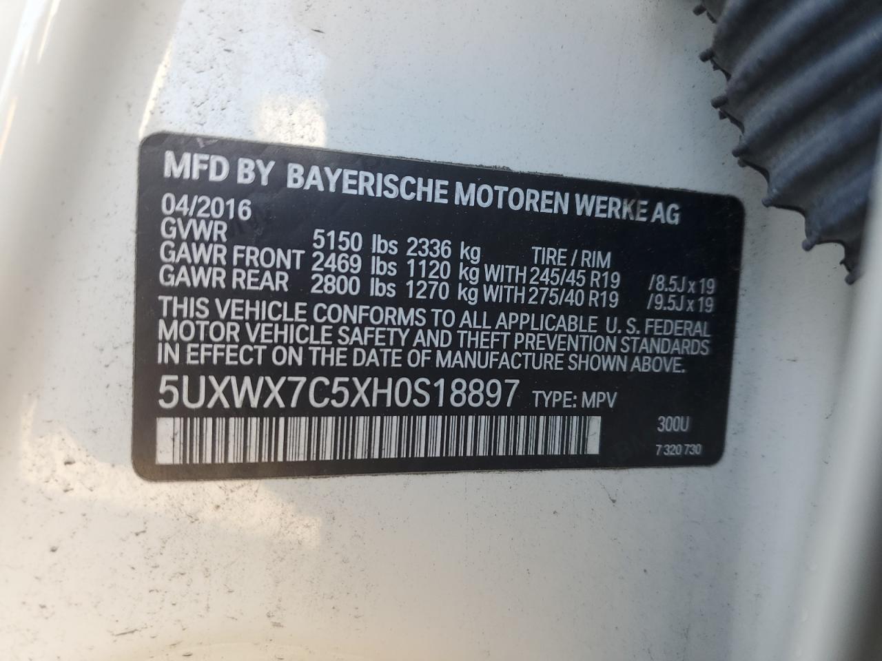 2017 BMW X3 - Image 15