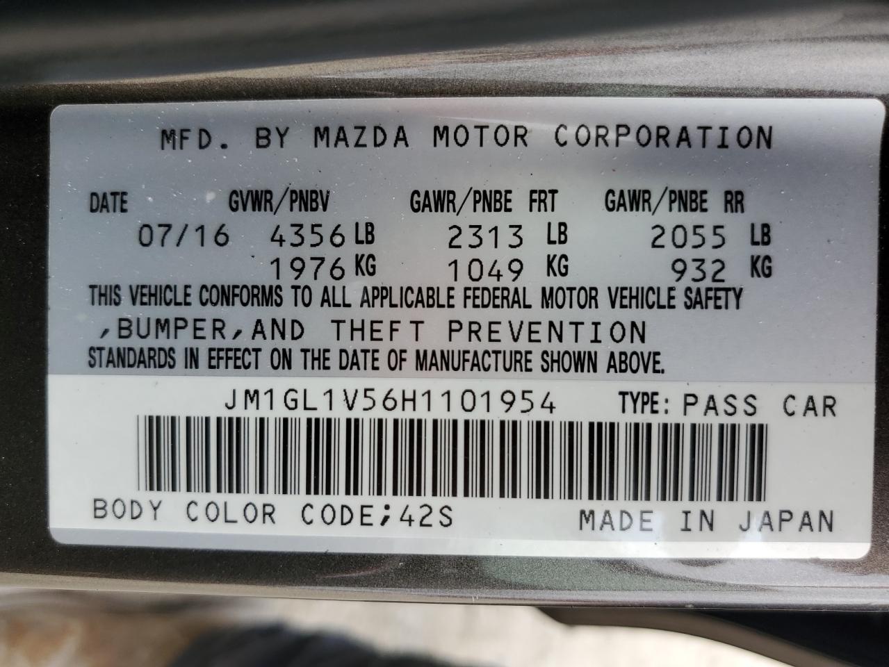 2017 Mazda 6 - Image 12