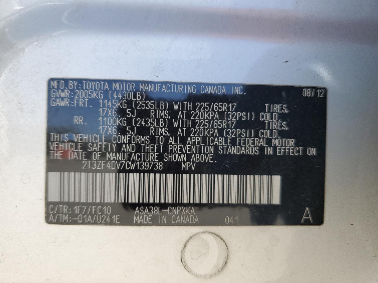 2012 Toyota RAV 4 - Image 15