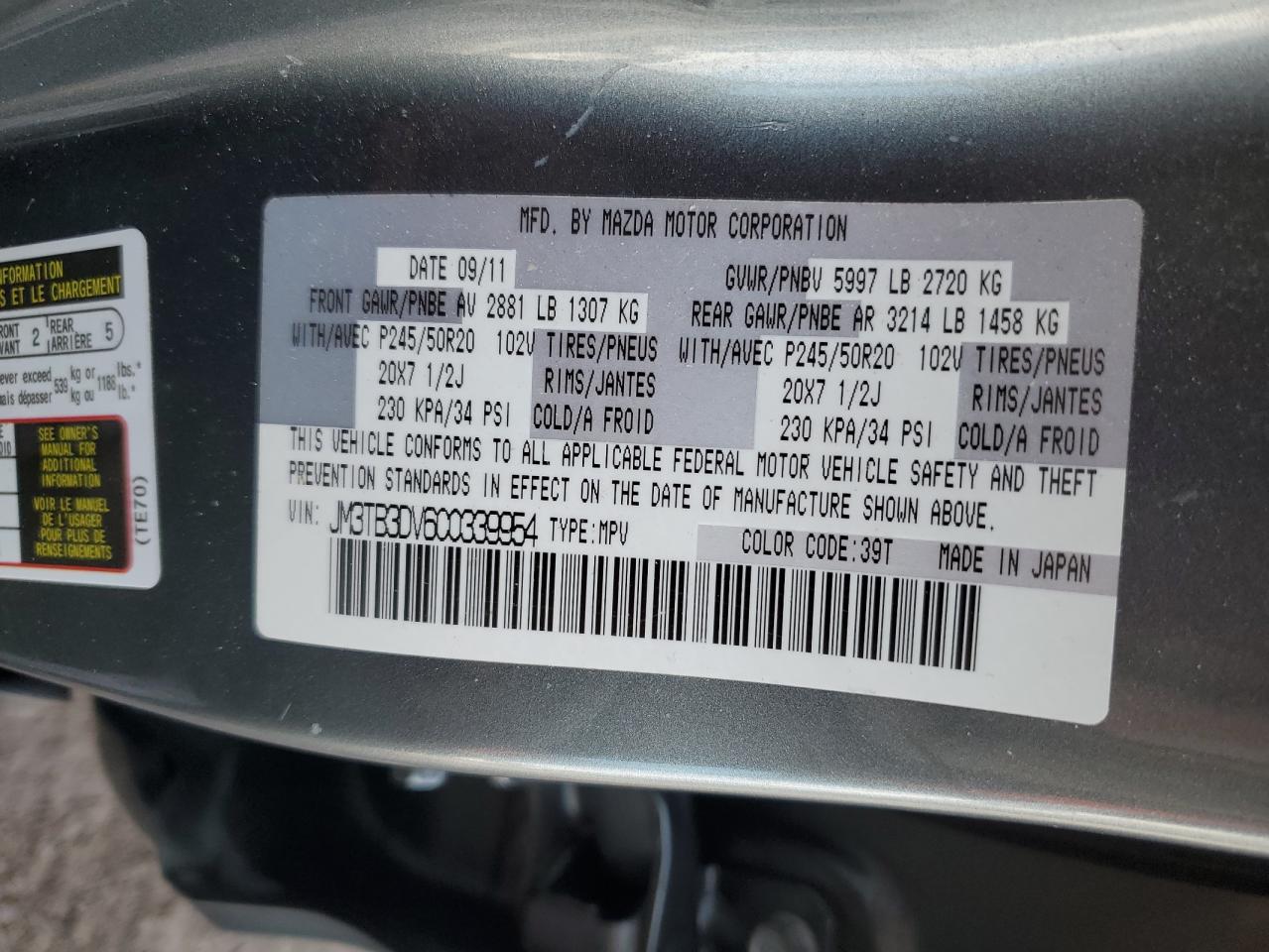2012 Mazda CX-9 - Image 14