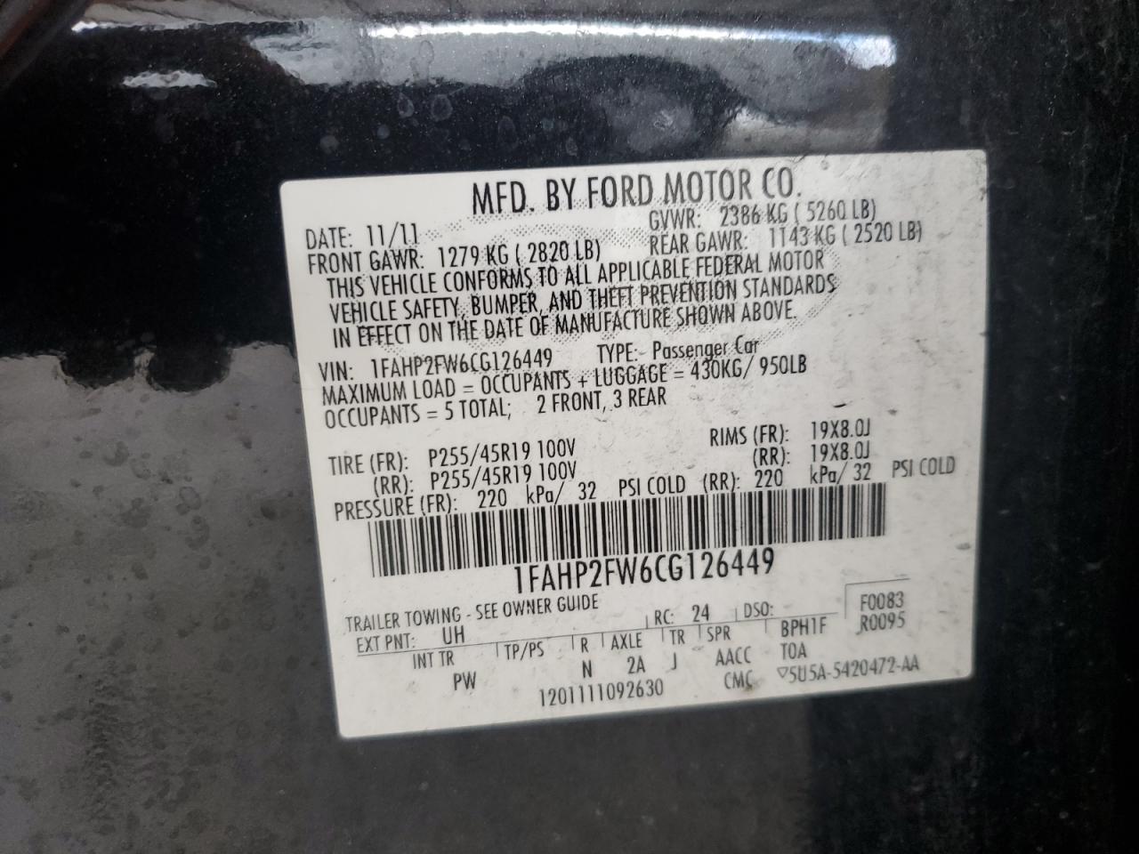 2012 Ford Taurus - Image 12