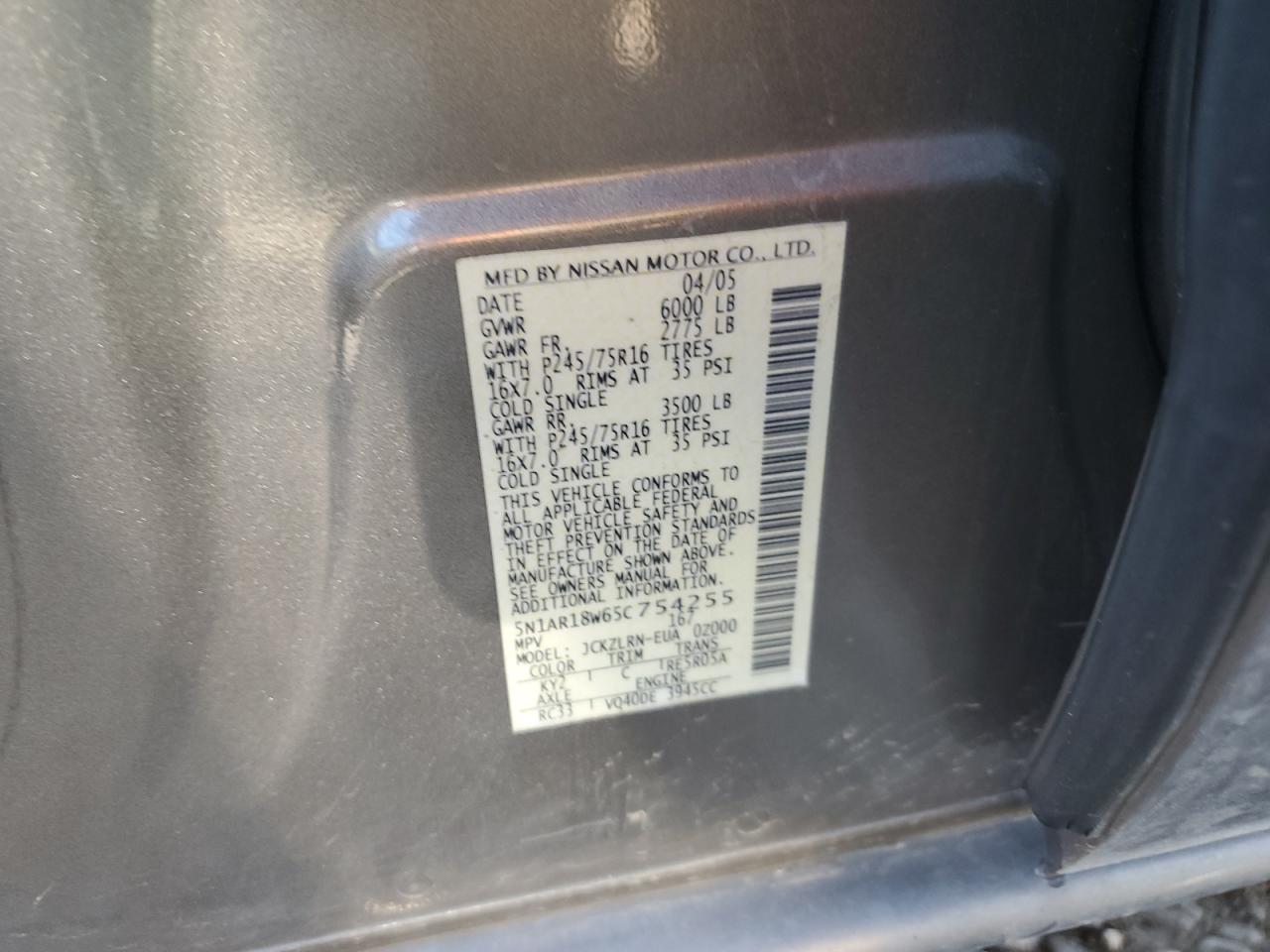 2005 Nissan Pathfinder - Image 15