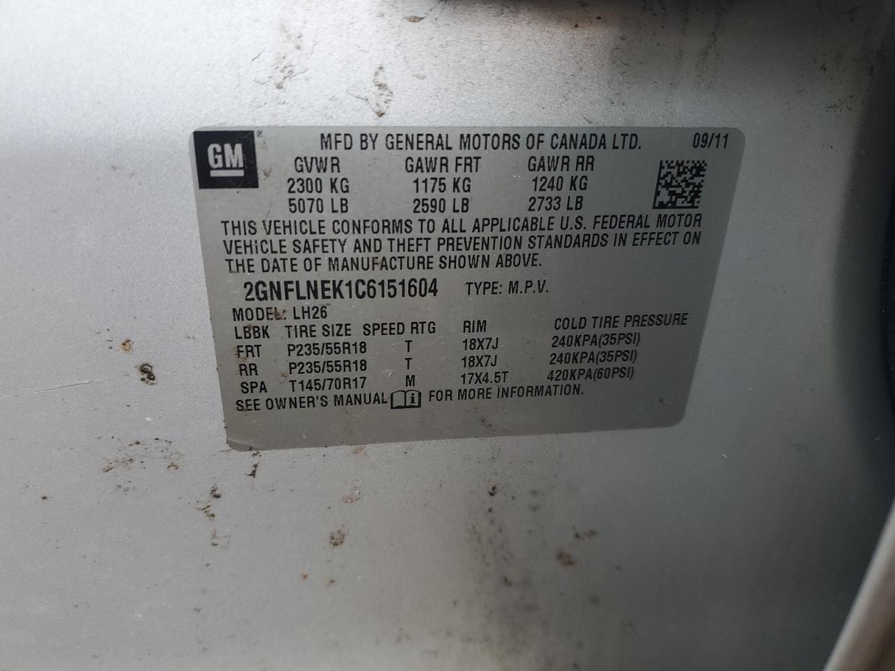 2012 Chevrolet Equinox - Image 12