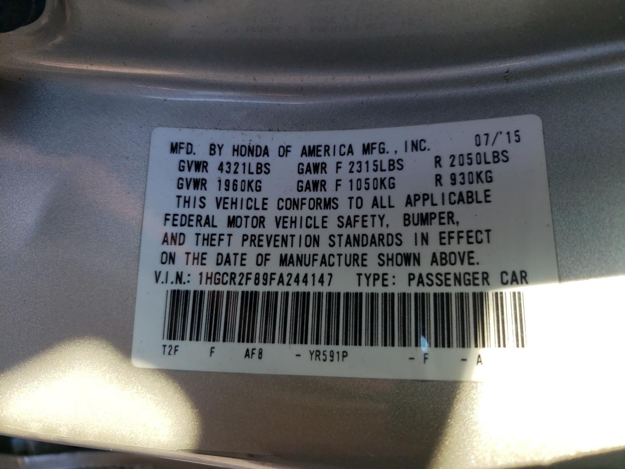 2015 Honda Accord - Image 12