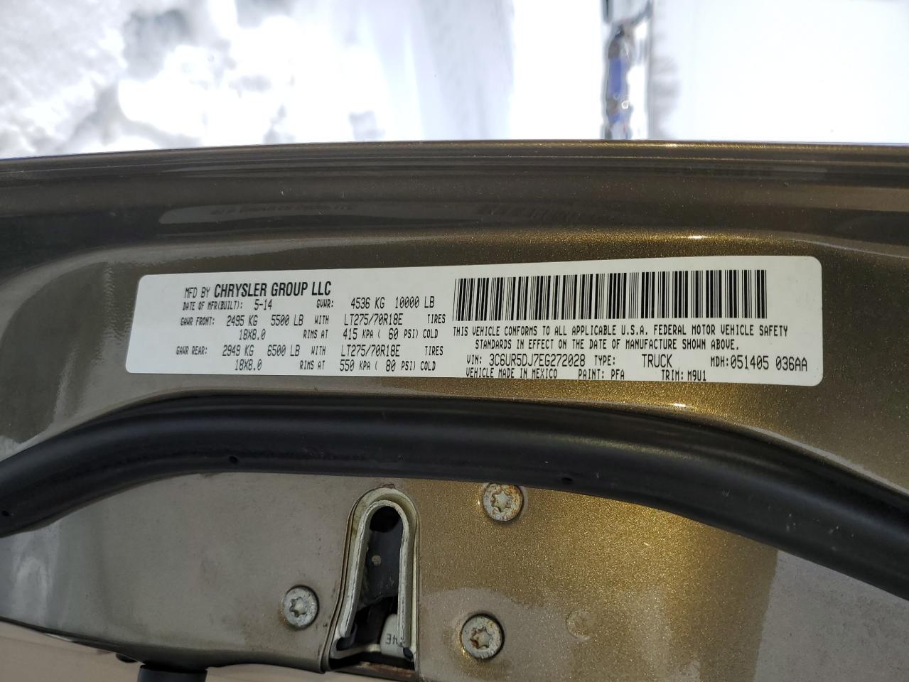 2014 RAM 2500 - Image 12