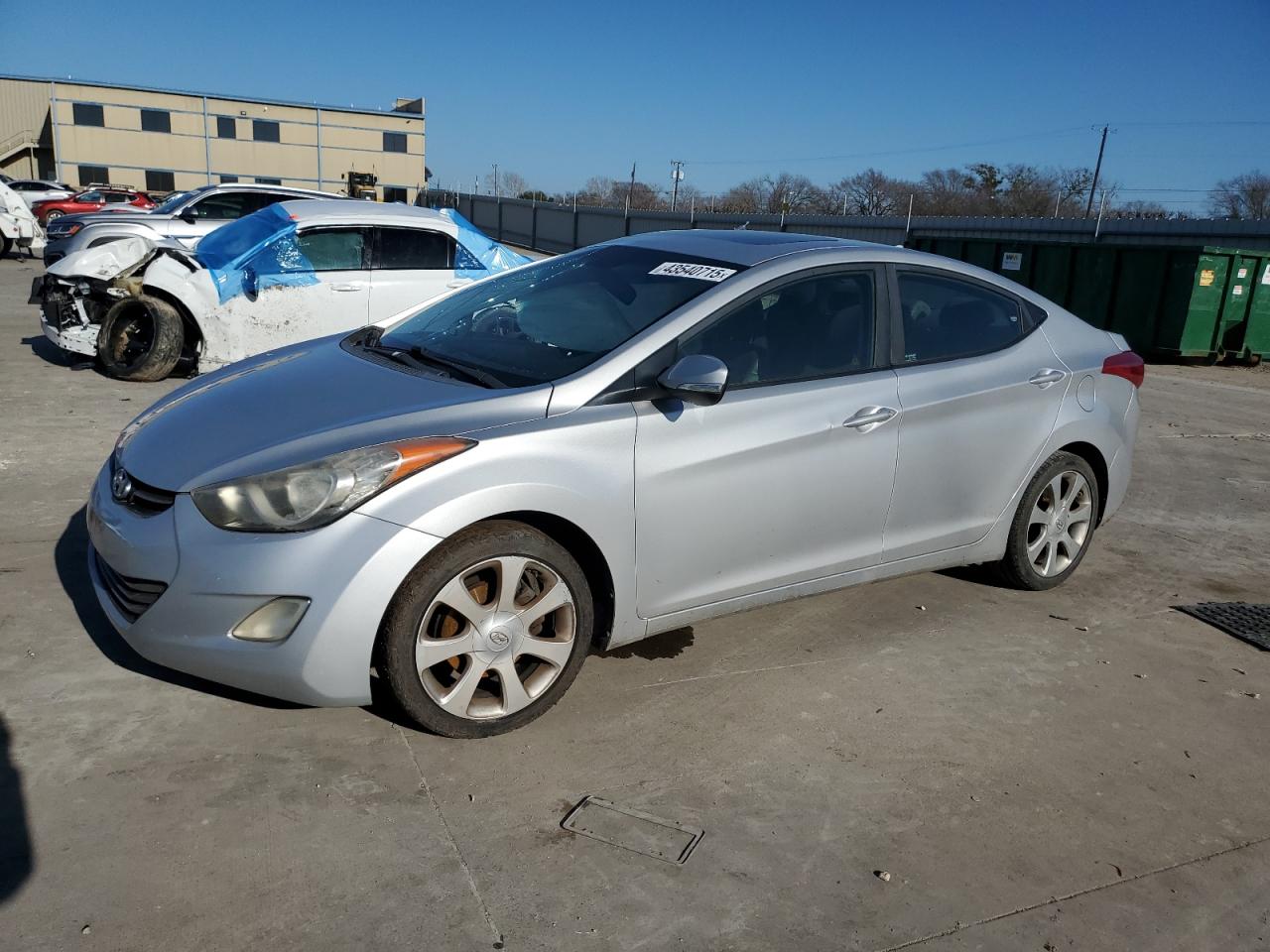 2012 Hyundai Elantra Gls for Sale in Wilmer, TX - Side