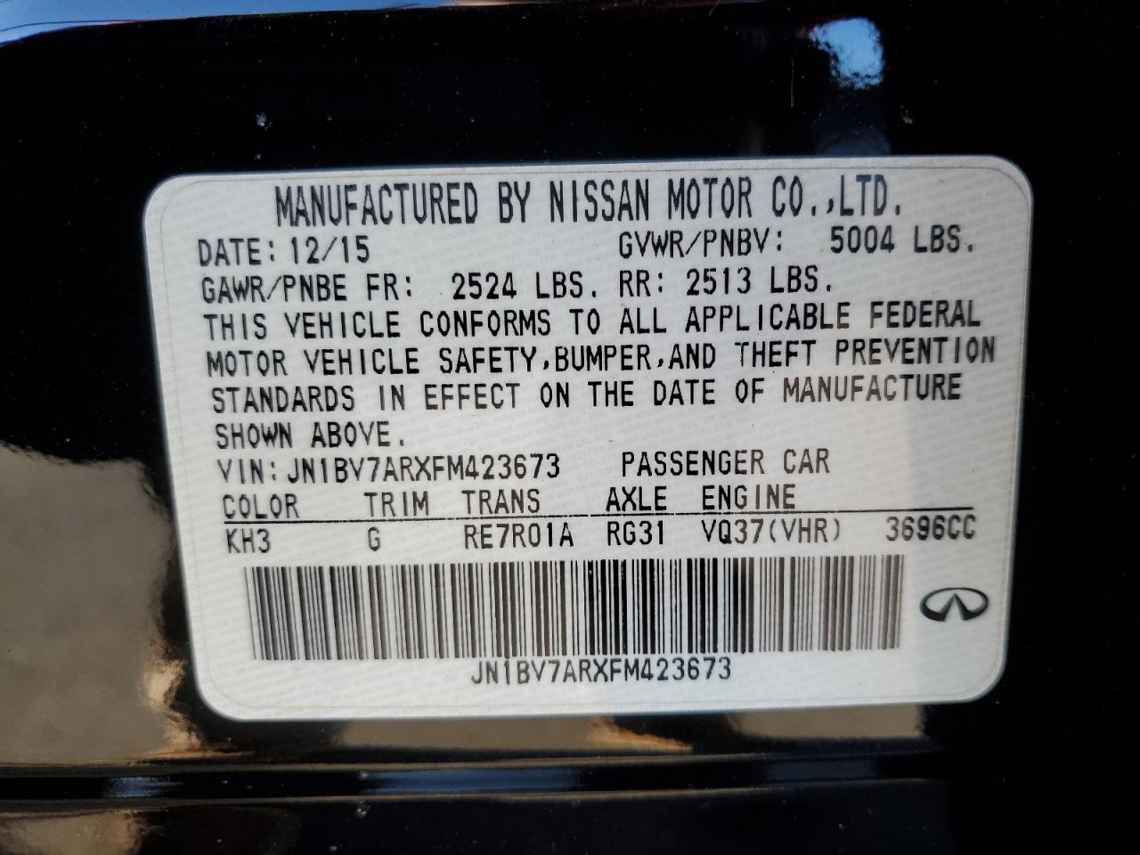 2015 Infiniti Q50 - Image 12