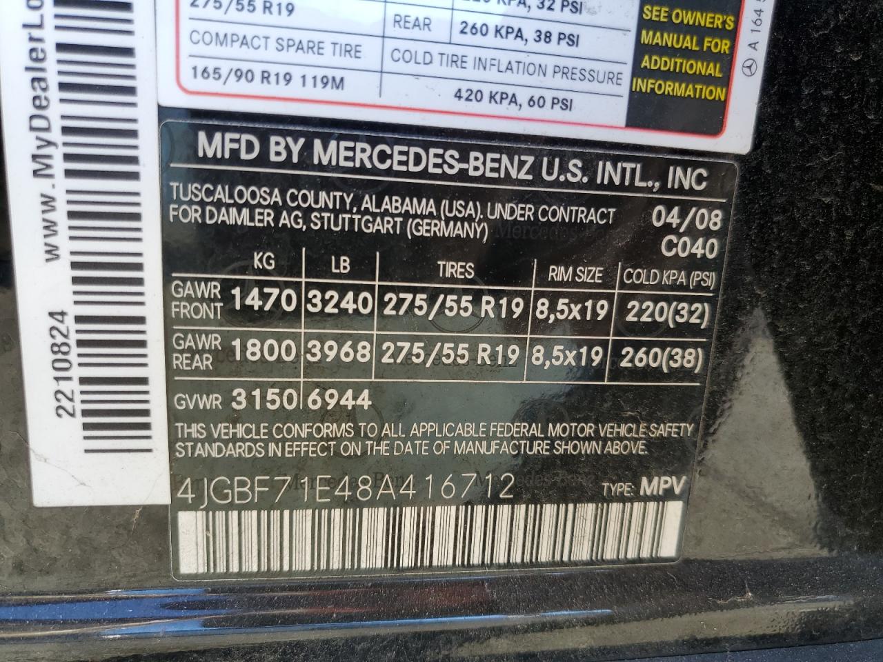 2008 Mercedes-Benz GL-klasse - Image 13