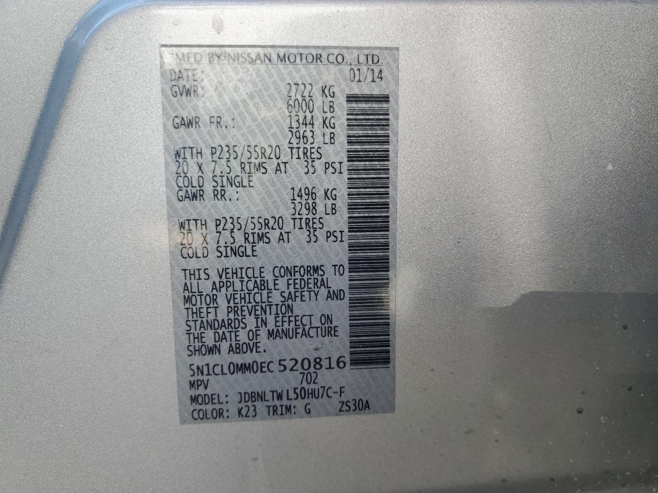 2014 Infiniti QX60 - Image 14