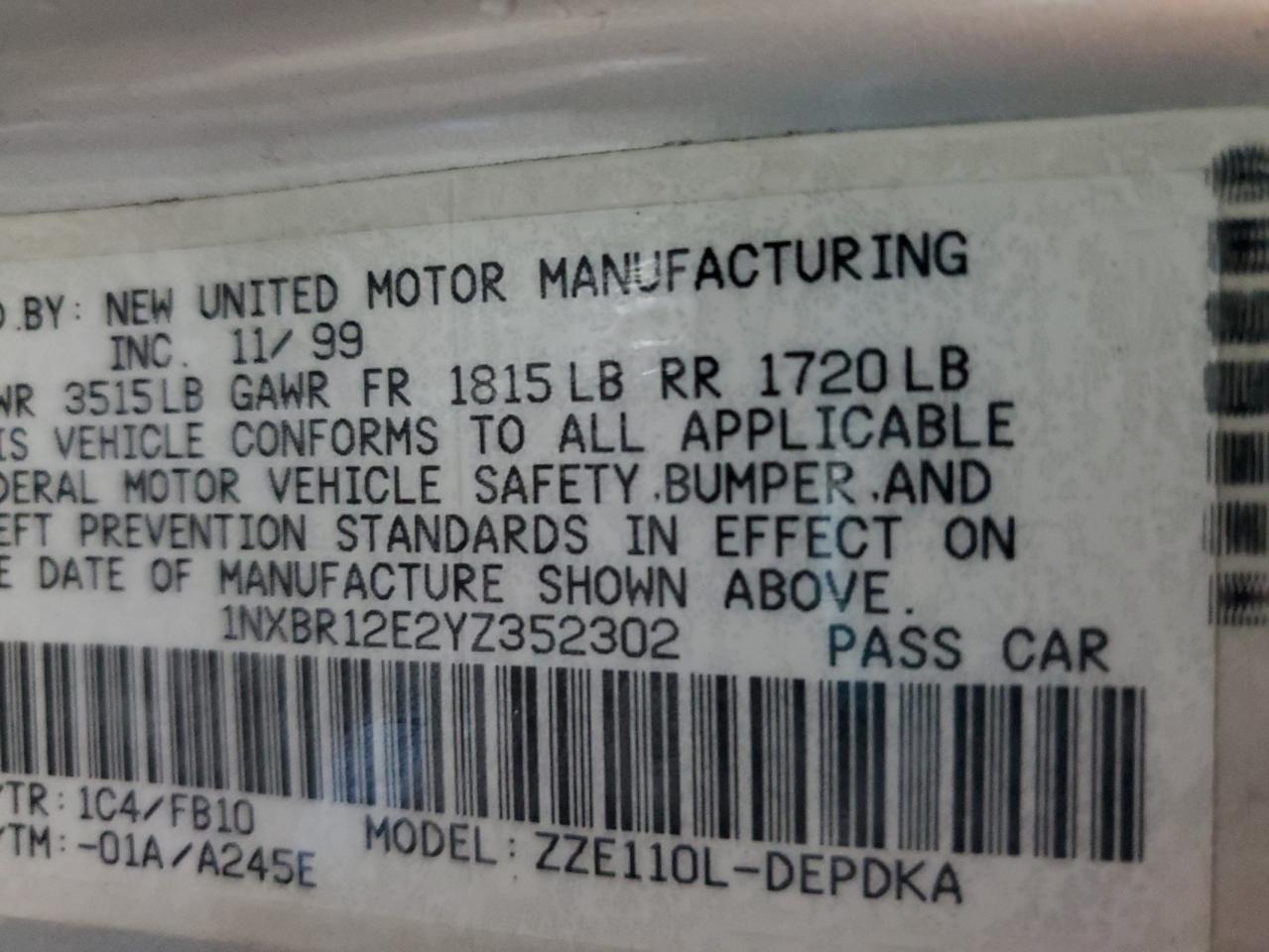 2000 Toyota Corolla - Image 13