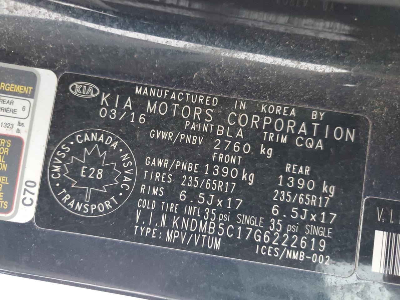 2016 Kia Sedona - Image 13