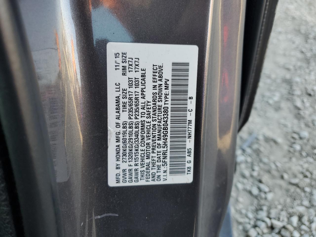 2016 Honda Odyssey - Image 13