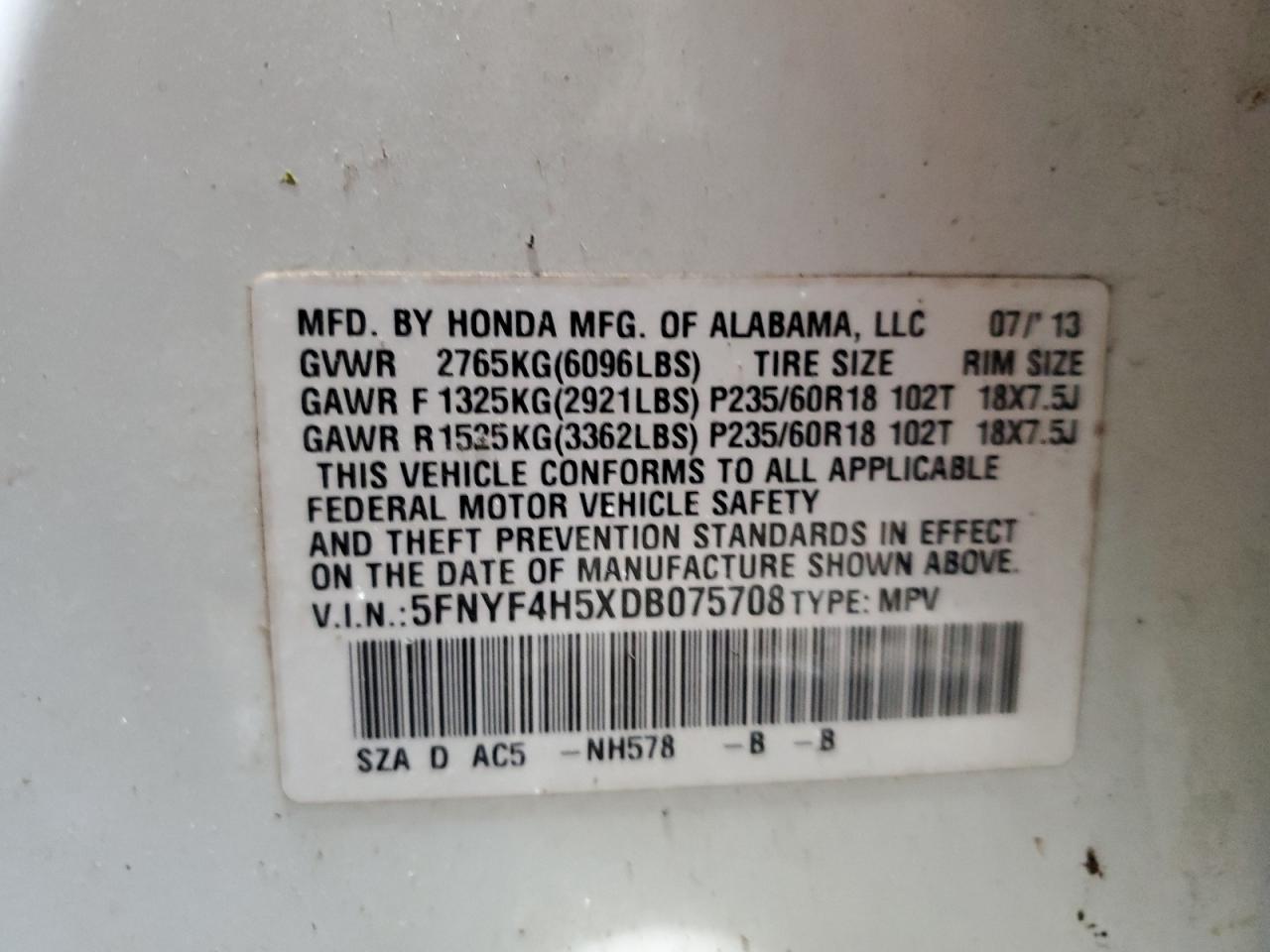 2013 Honda Pilot - Image 14