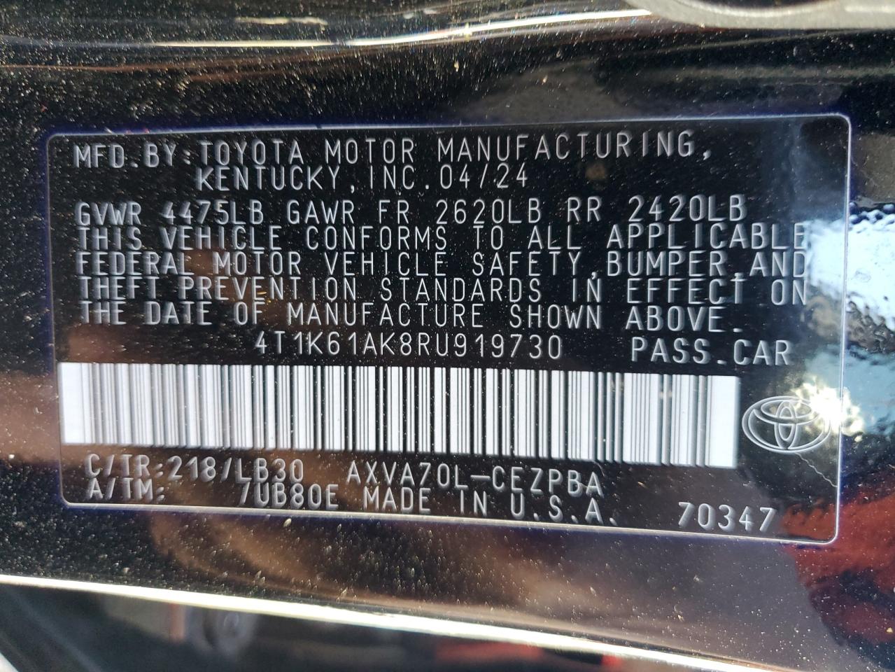 2024 Toyota Camry - Image 12