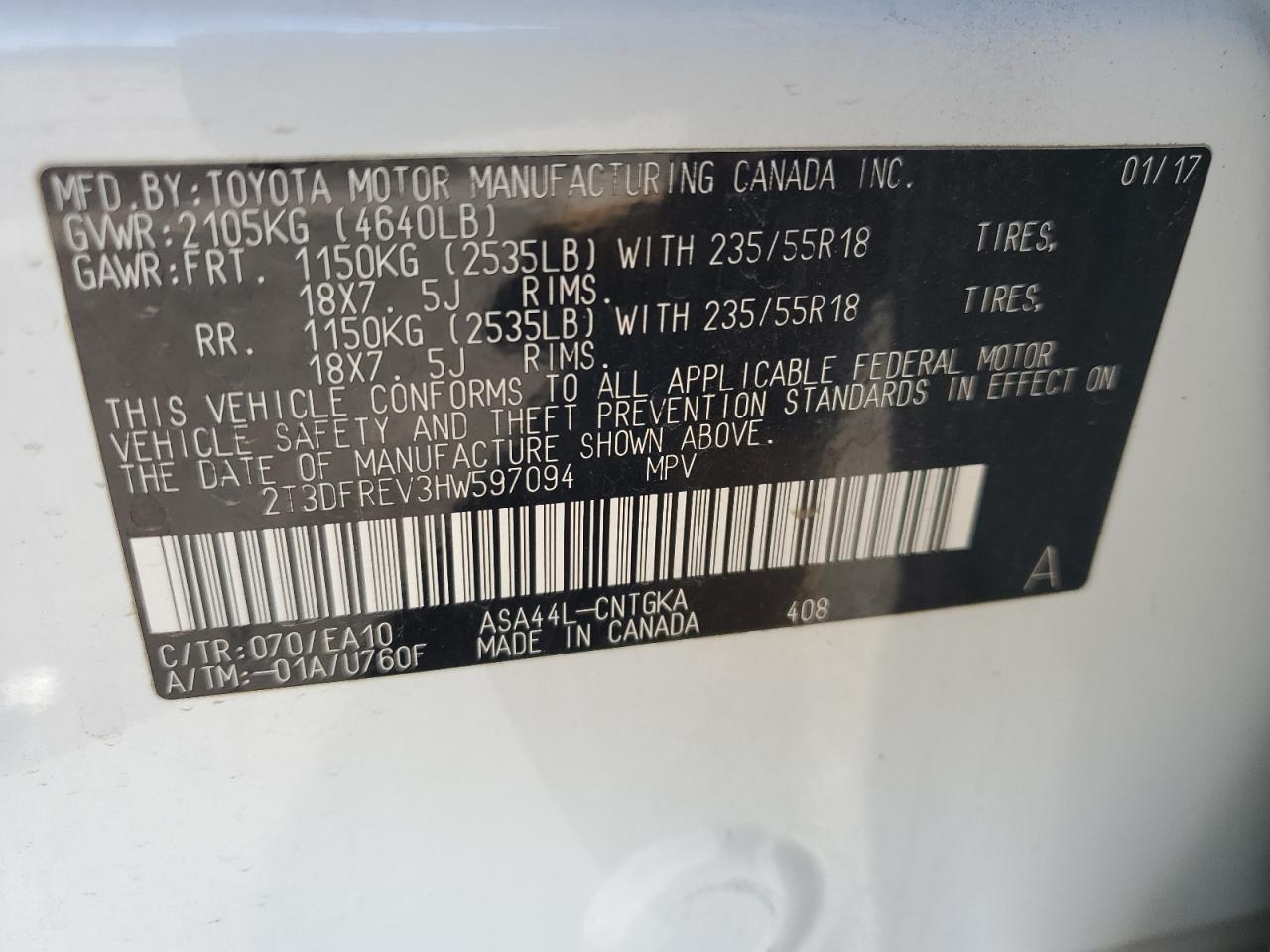2017 Toyota RAV 4 - Image 15