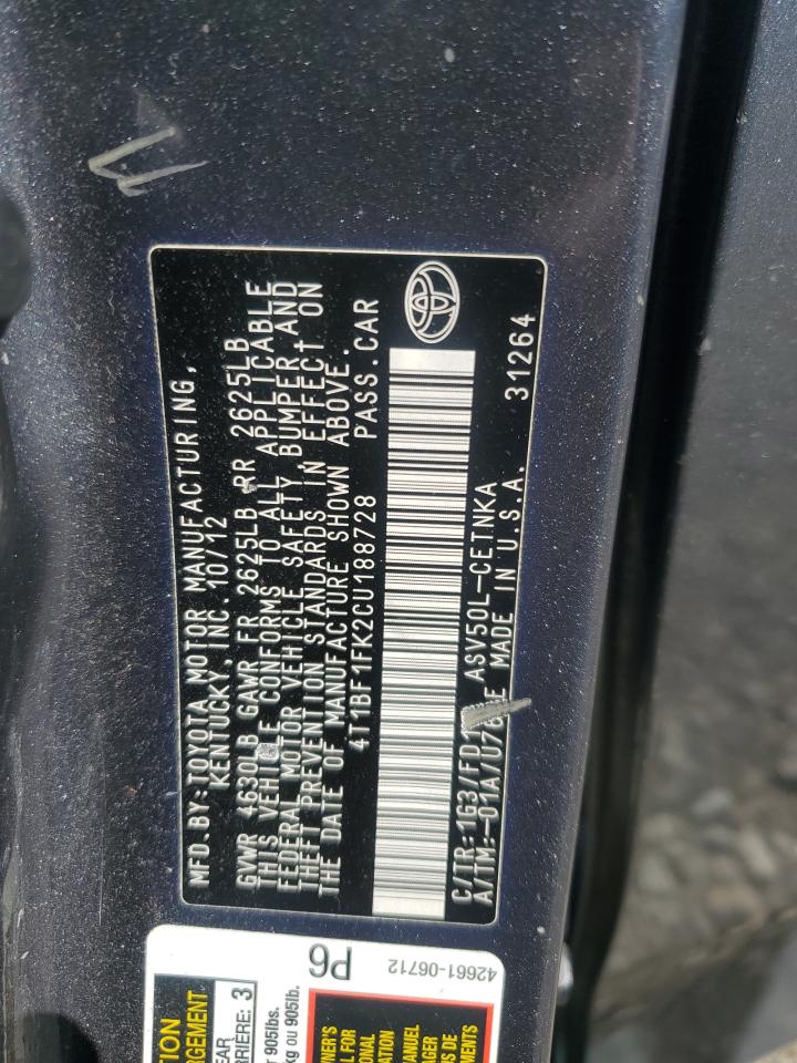 2012 Toyota Camry - Image 13