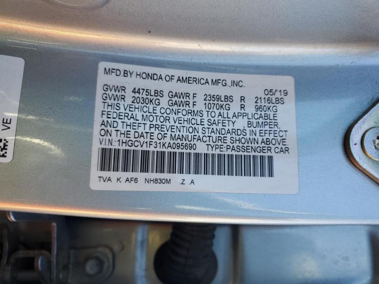 2019 Honda Accord - Image 14