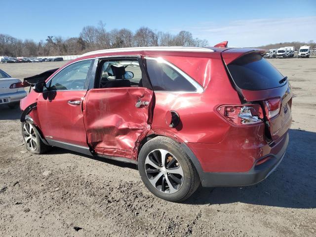  KIA SORENTO 2018 Червоний