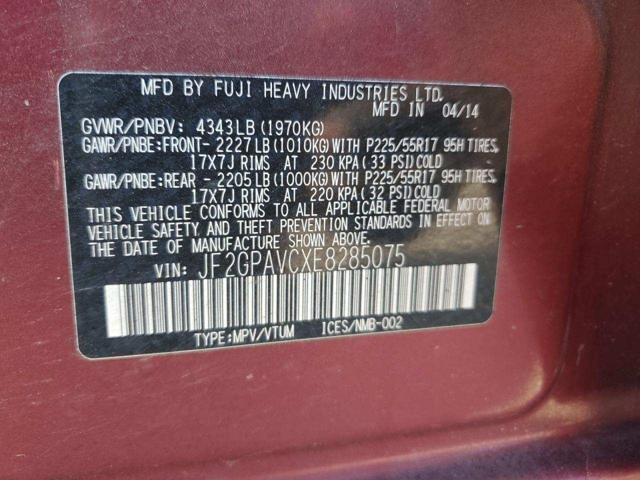 2014 Subaru XV - Image 13