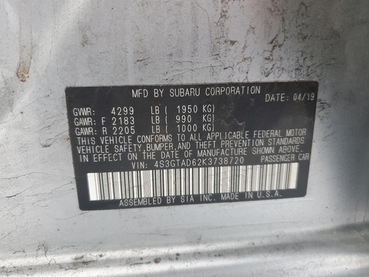 2019 Subaru Impreza - Image 13