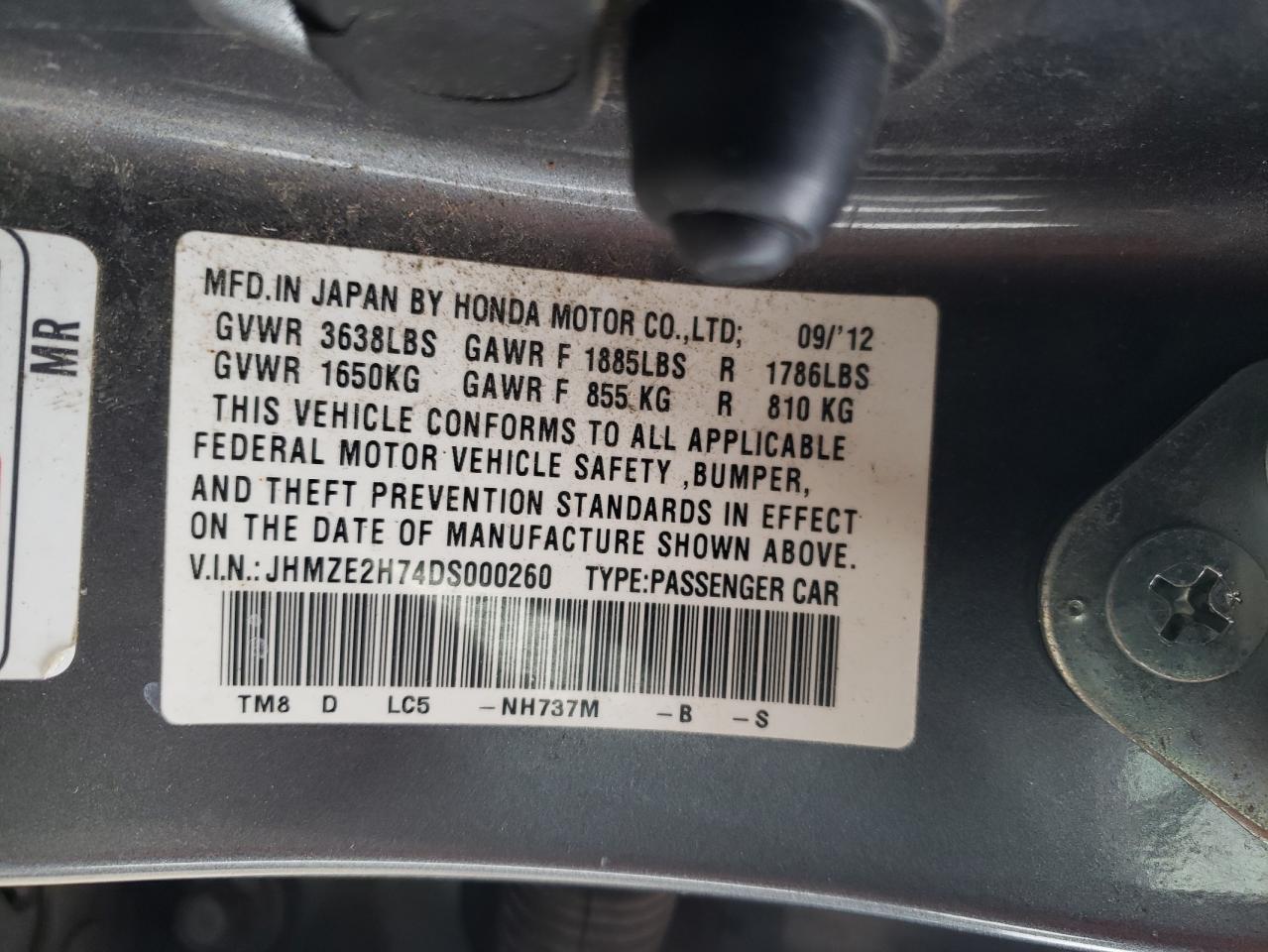 2013 Honda Insight - Image 13