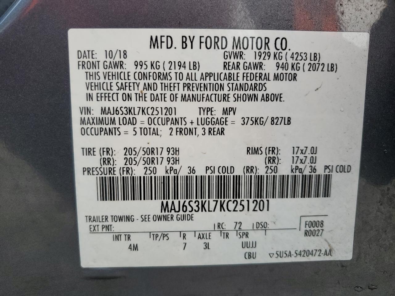 2019 Ford EcoSport - Image 16
