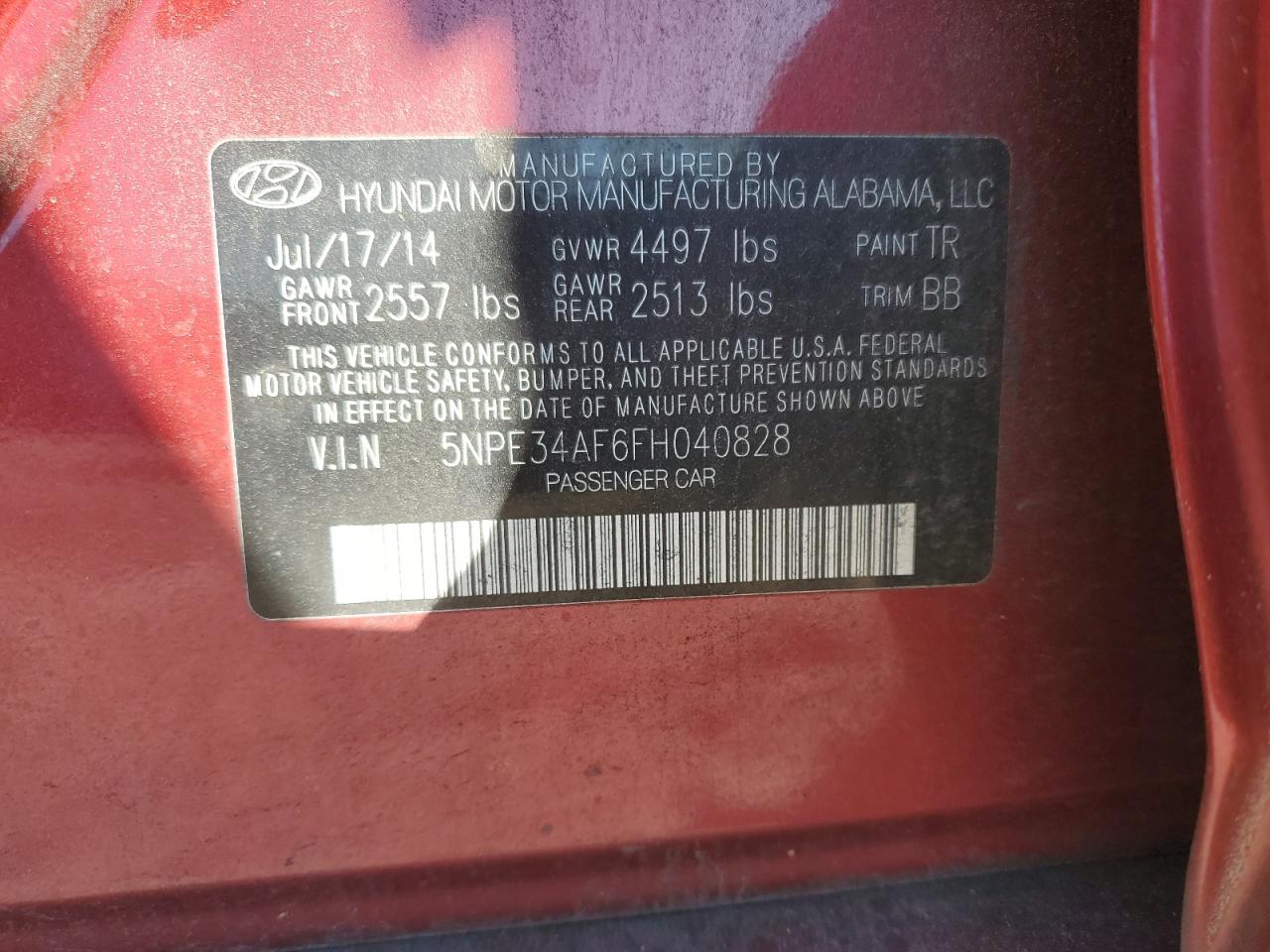 2015 Hyundai Sonata - Image 14