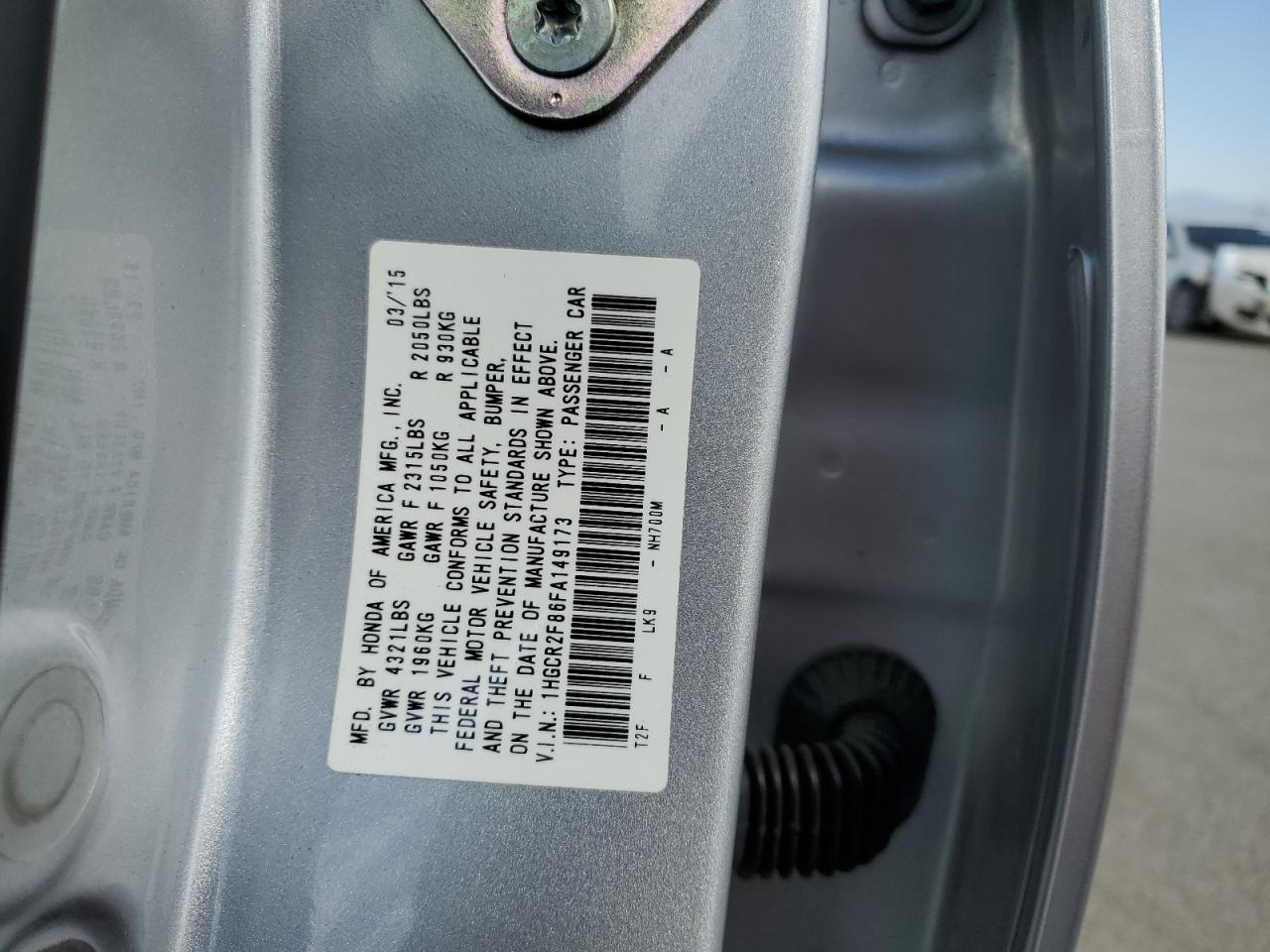 2015 Honda Accord - Image 12