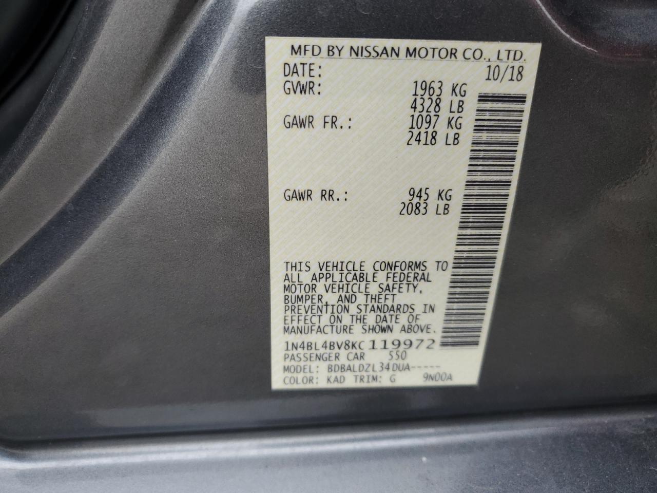 2019 Nissan Altima - Image 12