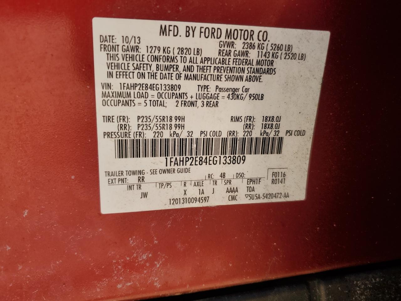 2014 Ford Taurus - Image 12