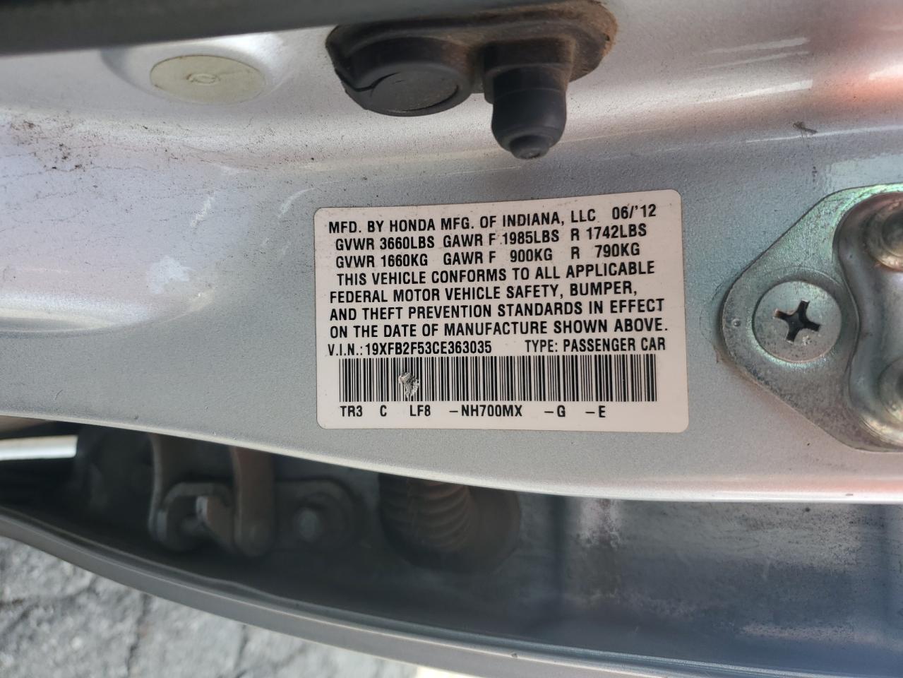 2012 Honda Civic - Image 12