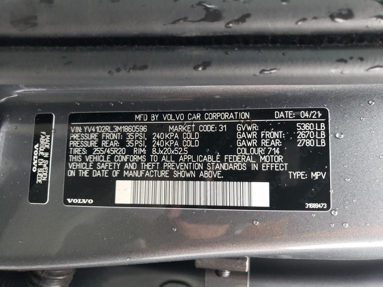 2021 Volvo XC60 - Image 14